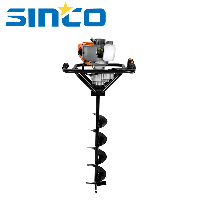 Hot Sales 52cc Gasoline Post Hole Digger Showbull Ground Grill Garden Farmer Tool Gasoline Earth Auger