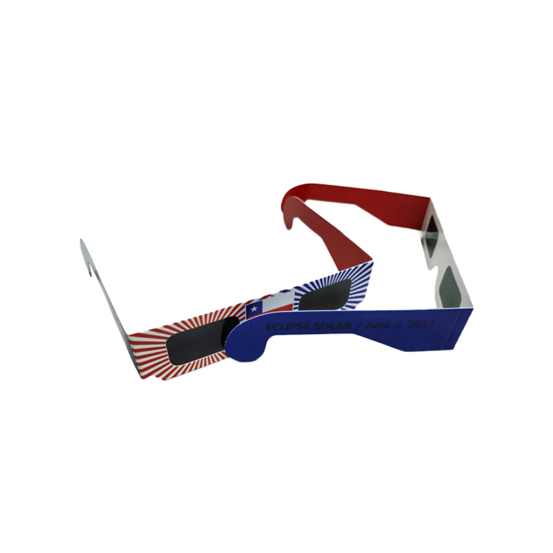 2026 Wholesale Custom Printed 3D Total Solar Eclipse Paper Glasses