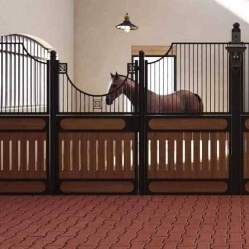 Horse Box Wash Barn Stall Steel Panel Custom Outdoor Horse Stable