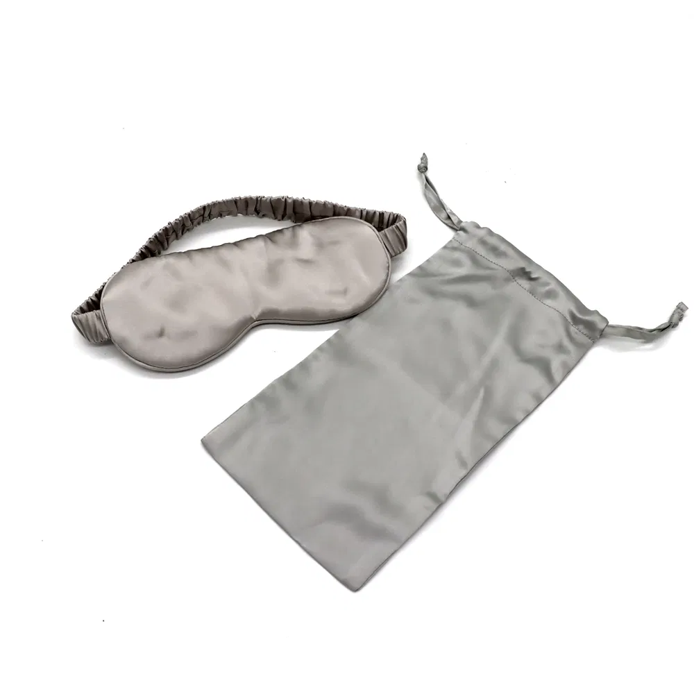 Custom Logo Unisex Premium Silk Sleep Masks 100% Blocking Light Side Sleeper Eye Mask