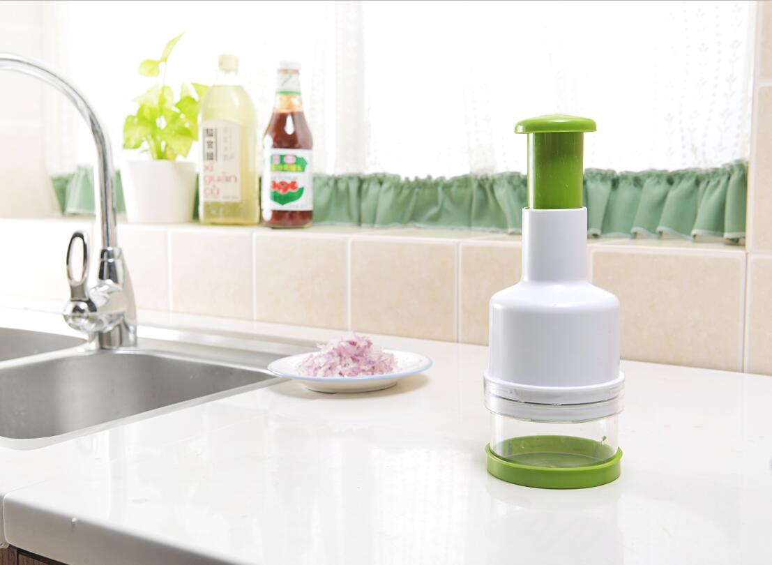 Manual Press Chop Veggie Garlic Onion Slap and Press Food Chopper
