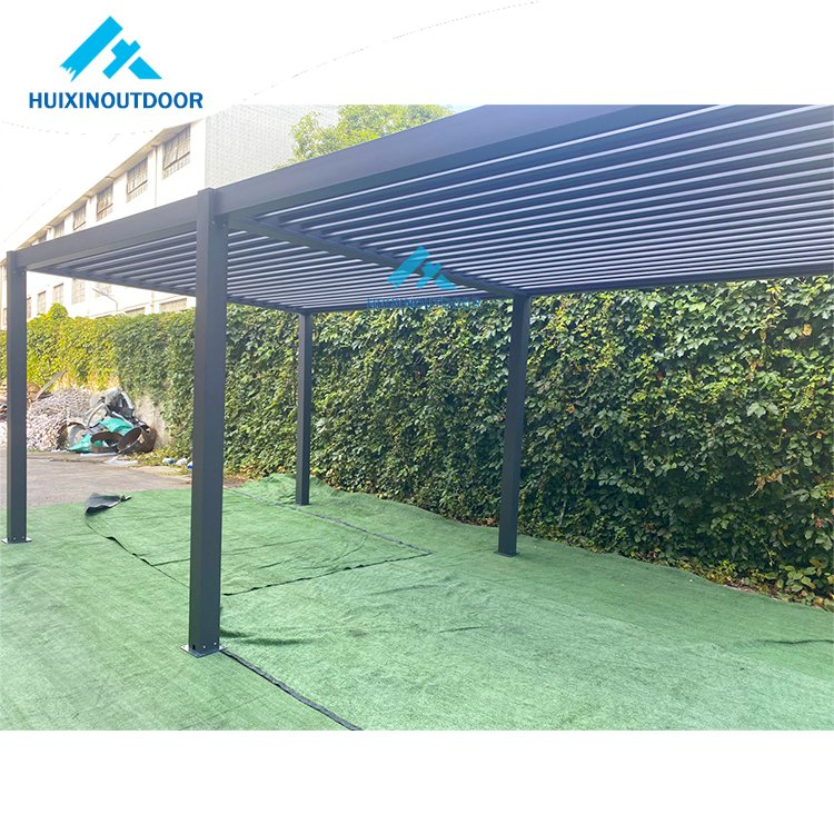LED Light Furniture Set Gazebo Extended Roof Sunroof Pavilion
