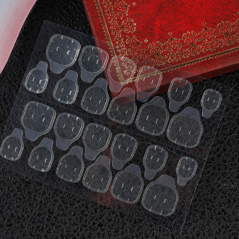 Factory Price Double-Sided Adhesive Nail Transparent Invisible Jelly Glue Stickers