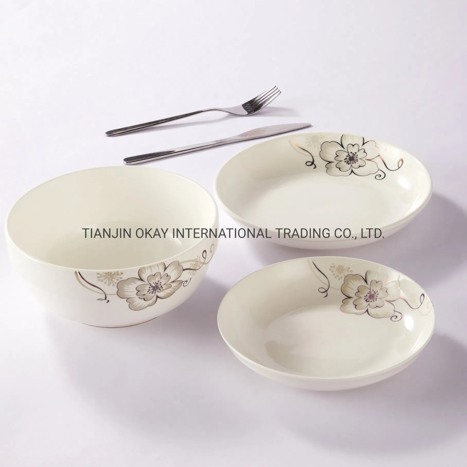 Custom 8 Inch Luxury Sublimation Blank Heat Transfer Porcelain Plates Nordic Plates Dish Ceramic Plate Dinnerware