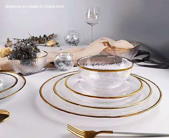 Shenone Glass High Quality Glass Fruit Plate with Dome Lids Cheap Colored Dry Fruit Plate with Compartment