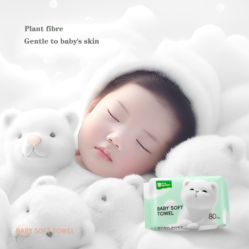 Customization Dry Soft Disposable Face Cloth Cotton Tissue Non-Woven Facial Towel Face Cleaning Towel Makeup Remover