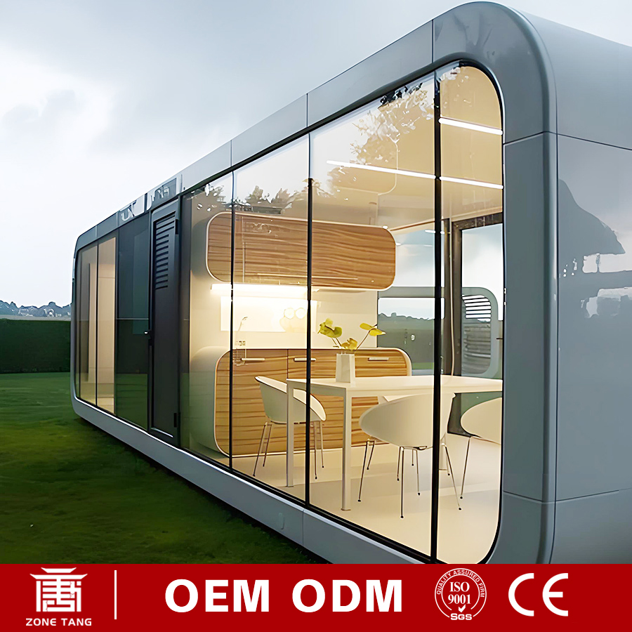 Durable Customize Color Pre Built Homes Container Capsule House