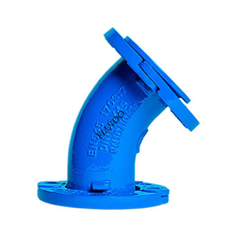 En545 Pn16 Ductile Iron Pipe Fitting Epoxy Coated DN15-1200 All Flanged Cross Fitting