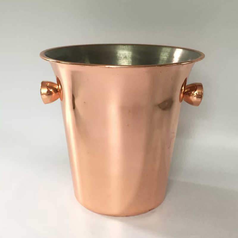 2 Liters Hammered Ice Bucket Luxury Champagne Cooler Wine Chiller with Ears