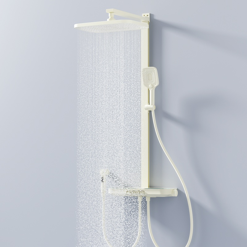 Elegant Brass Shower Head Set with Chrome Finish and Advanced ABS Technology