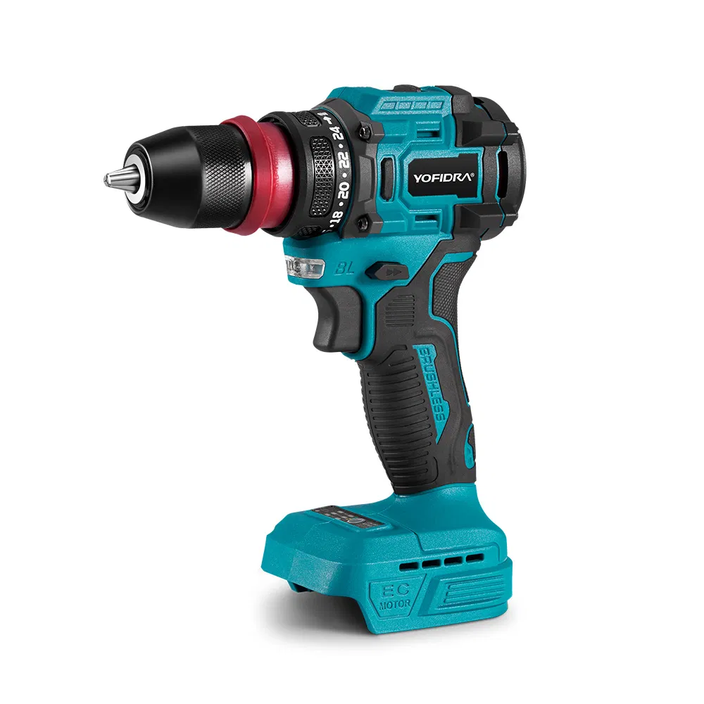Electric Drill with 24 Adjustable Torque Settings and Quickchuck Design