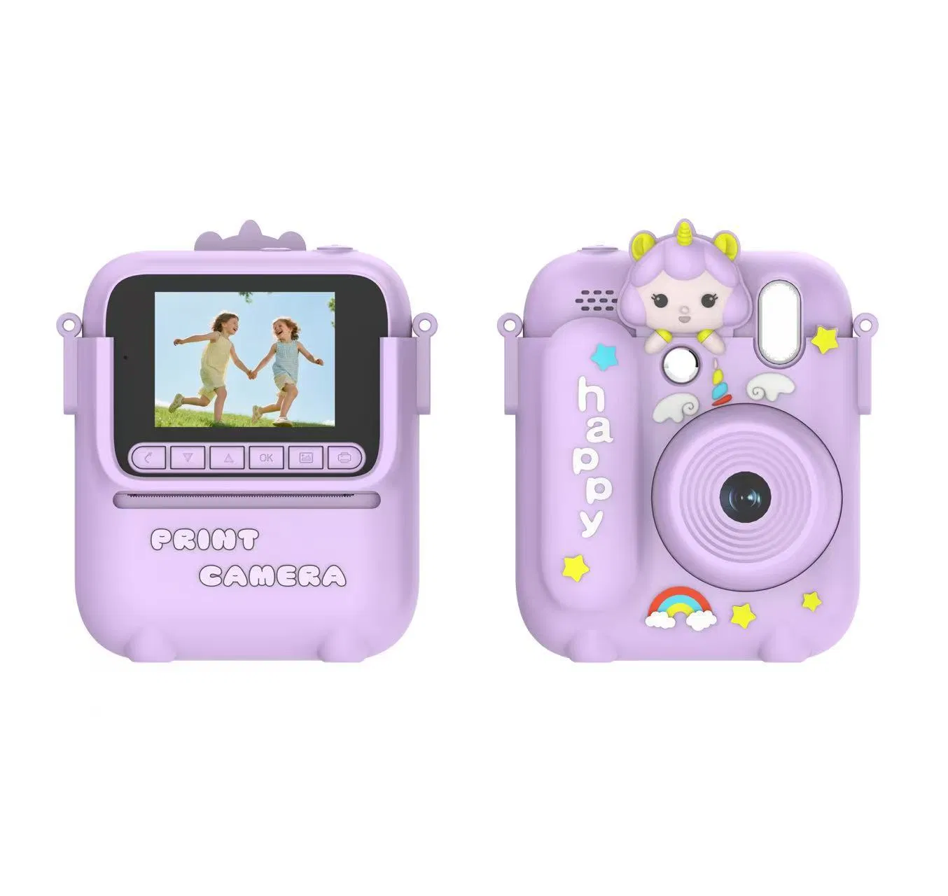 Детская камера мгновенной печати Z700 с чехлом-единорогом