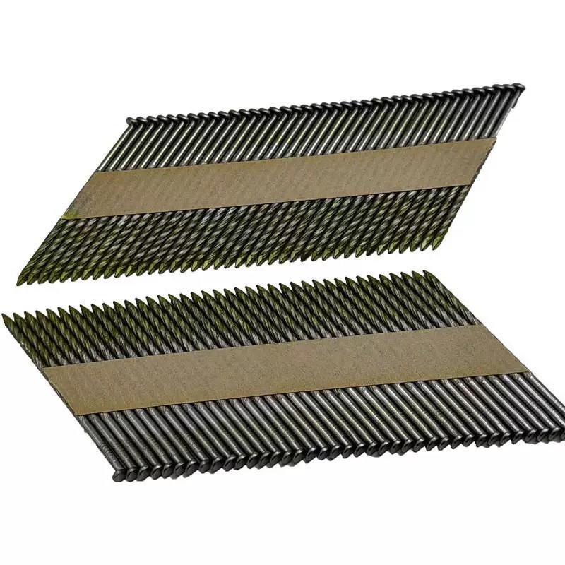 Bright Framing Paper Collated Strip Nails/34 Deg Paper Tape Framing Nails for Woodworking Packaging/Furniture Manufacturing