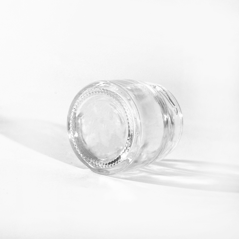 Versatile 25ml Clear Glass Jar for Beauty and Skincare Products