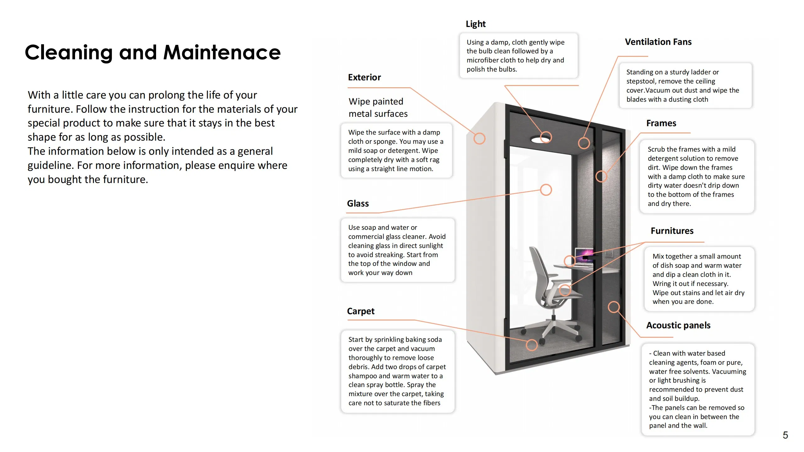 UL-Certified Soundproof Booth - Mobile Office Pod W/ Air Ventilation & Acoustic Panelspro& Safety Glass PRO Series