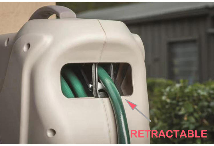 15m 180 Degree Rotate Garden Hose Reel Anti-UV Auto Retracting Hose Reel