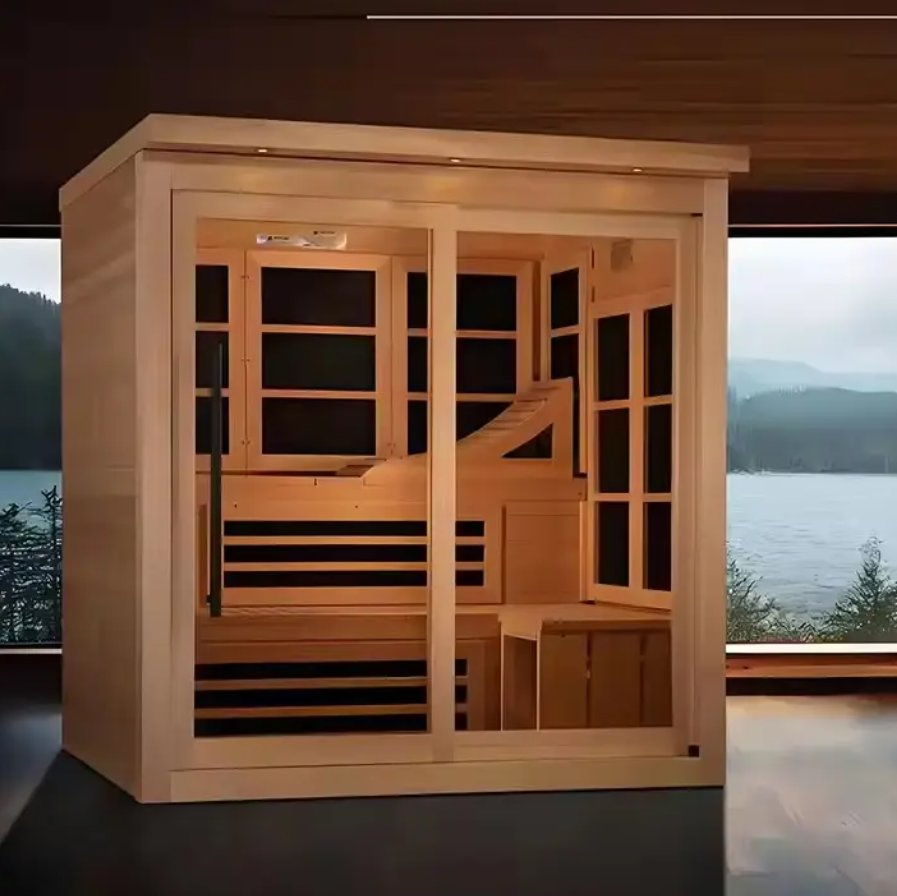 Сауна-куб с влажным паром для улицы, 3-8 человек