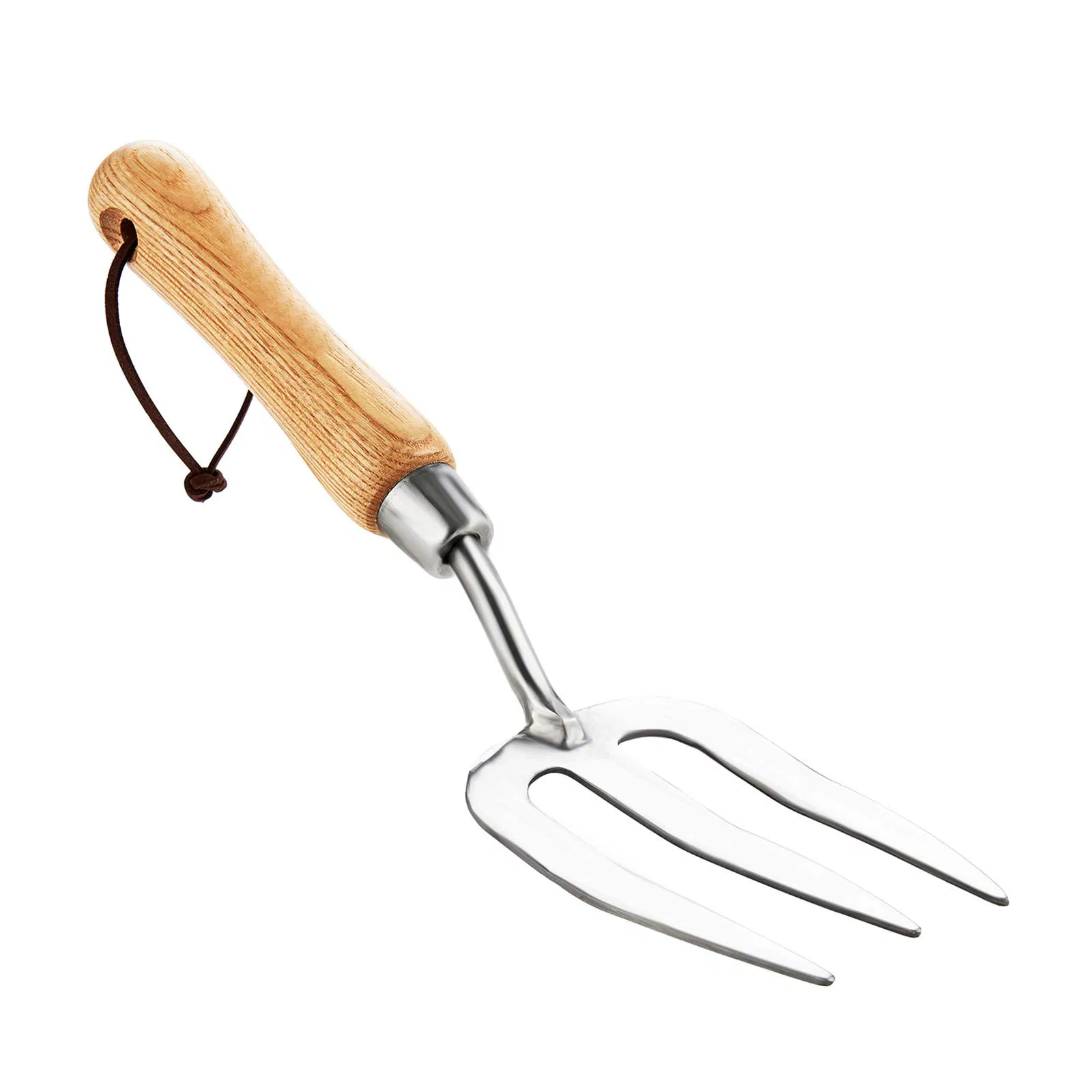 Gardening Hand Fork Stainless Steel Hand Weed Fork 3 Teeth Garden Spade Fork Hand Tools Shovel