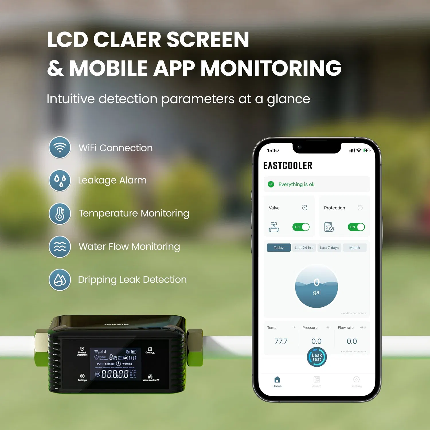 0.01gpm Ultrasonic Micro Leak Detection-3 Water Sensor