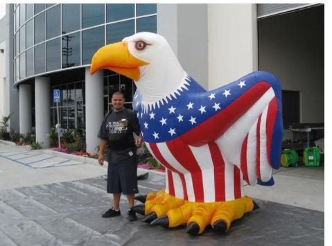 2023 New 25 FT. Giant Inflatable Patriotic American Eagle