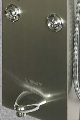 Brushed Color Wall Mounted Multifunction Stainless Steel Shower Panel