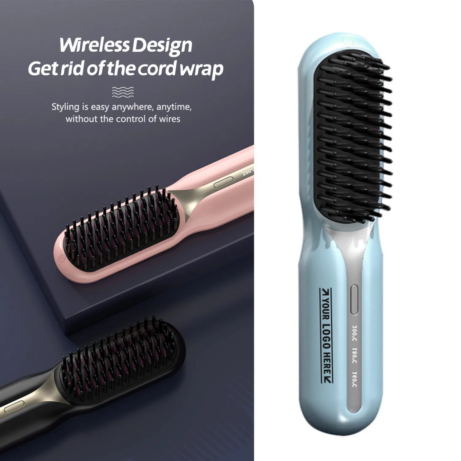 Negative Ion Straight Hair Brush