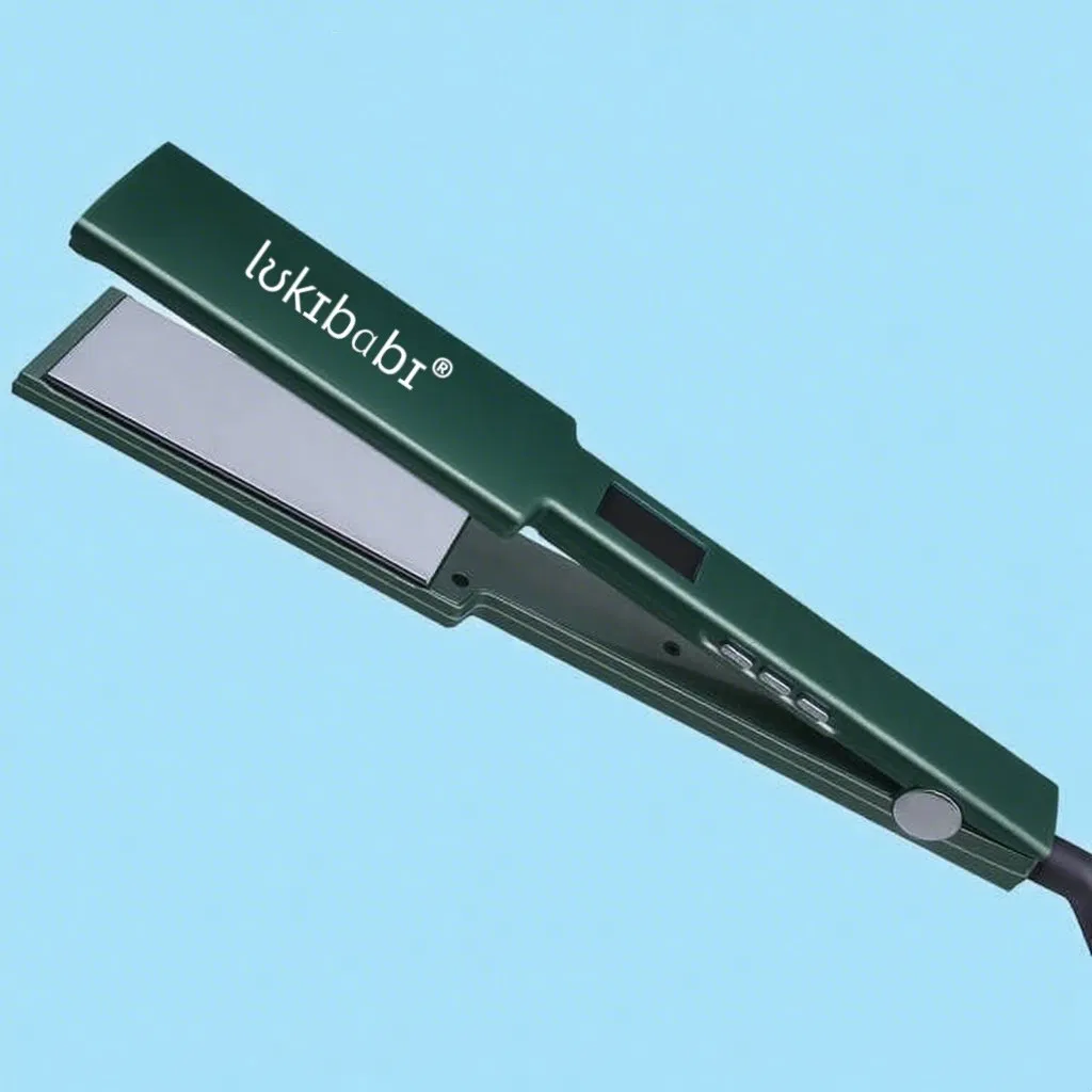 Professional Steam Hair Straightener with Ceramic Plates for Smooth Styling