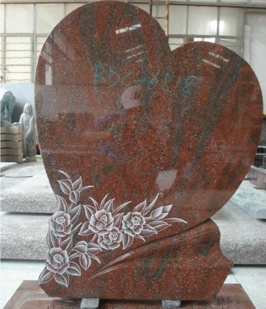 Natural stone polished Ruby/Indian Red Granite Monument for Memorial/Dead/cemetery/graveyard