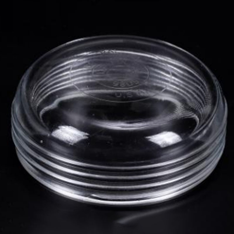 Opulent LED Transparent Molded Textured Customized Glass Light Lamp Covers Glass Lamp Shade