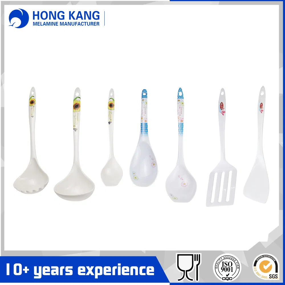 Passed RoHS FDA Melamine Cutlery Set with Logo