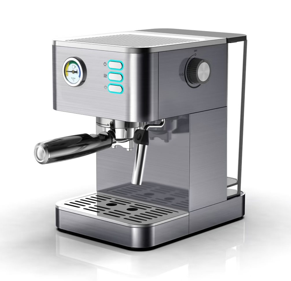 Stainless Steel 15 Bar Espresso Coffee Maker for Cappuccino and Latte