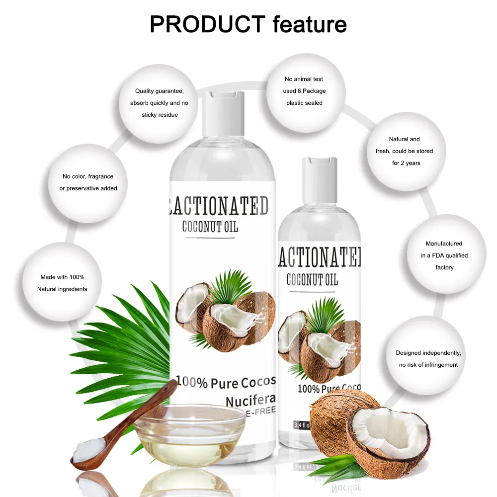 Wholesale Refined Facial Body Care Hair Care Treatment High Quality Organic Extra Virgin Coconut Skin Oil for Face