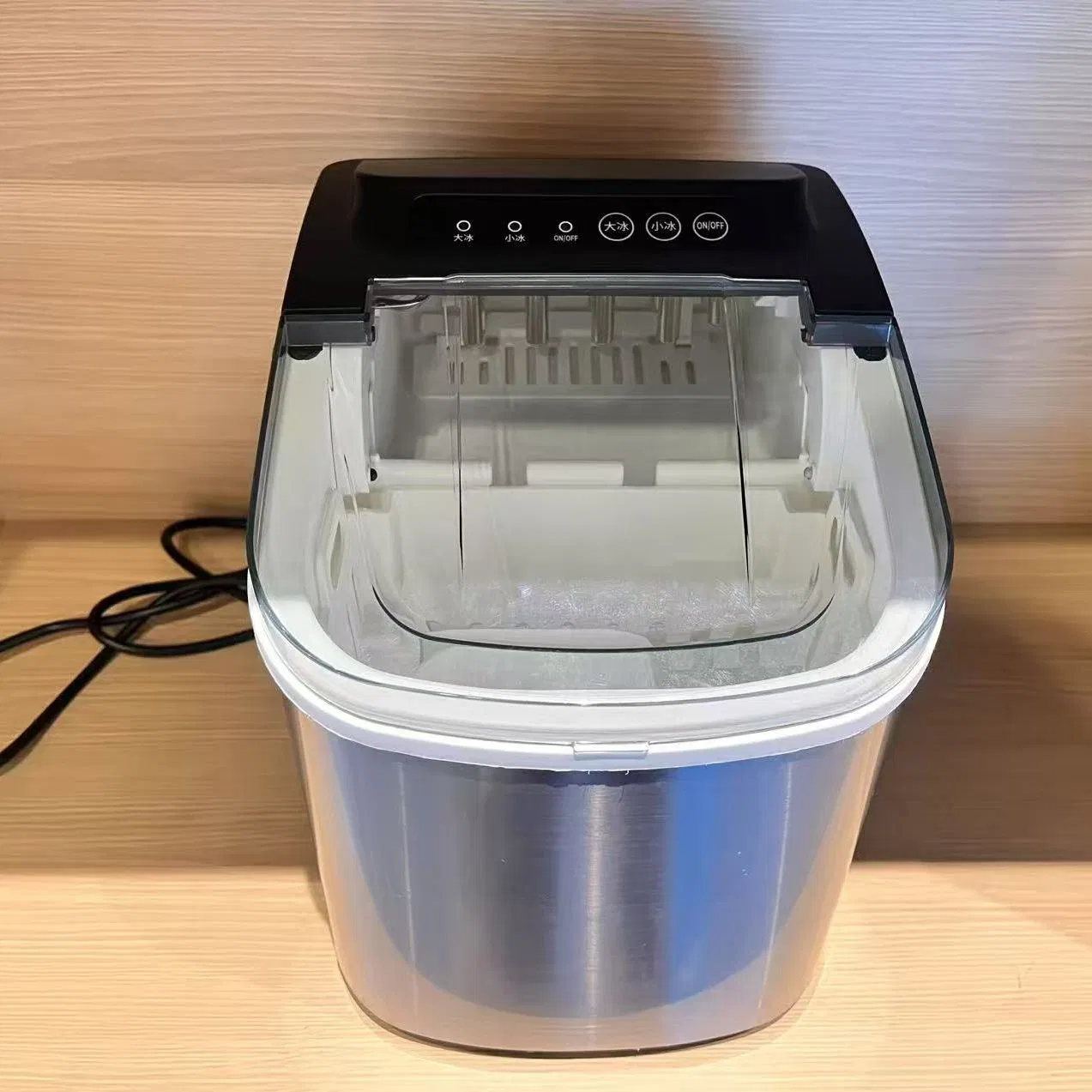 1.2L Ice Maker Machine Small Ice Making Machine Commercial Household with Handle Ice Maker