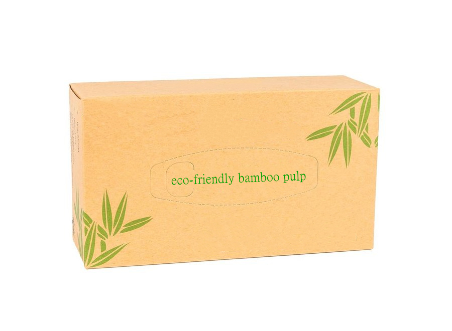 Private Label Bamboo Facial Tissue Custom Printed Box for Brand Promotion