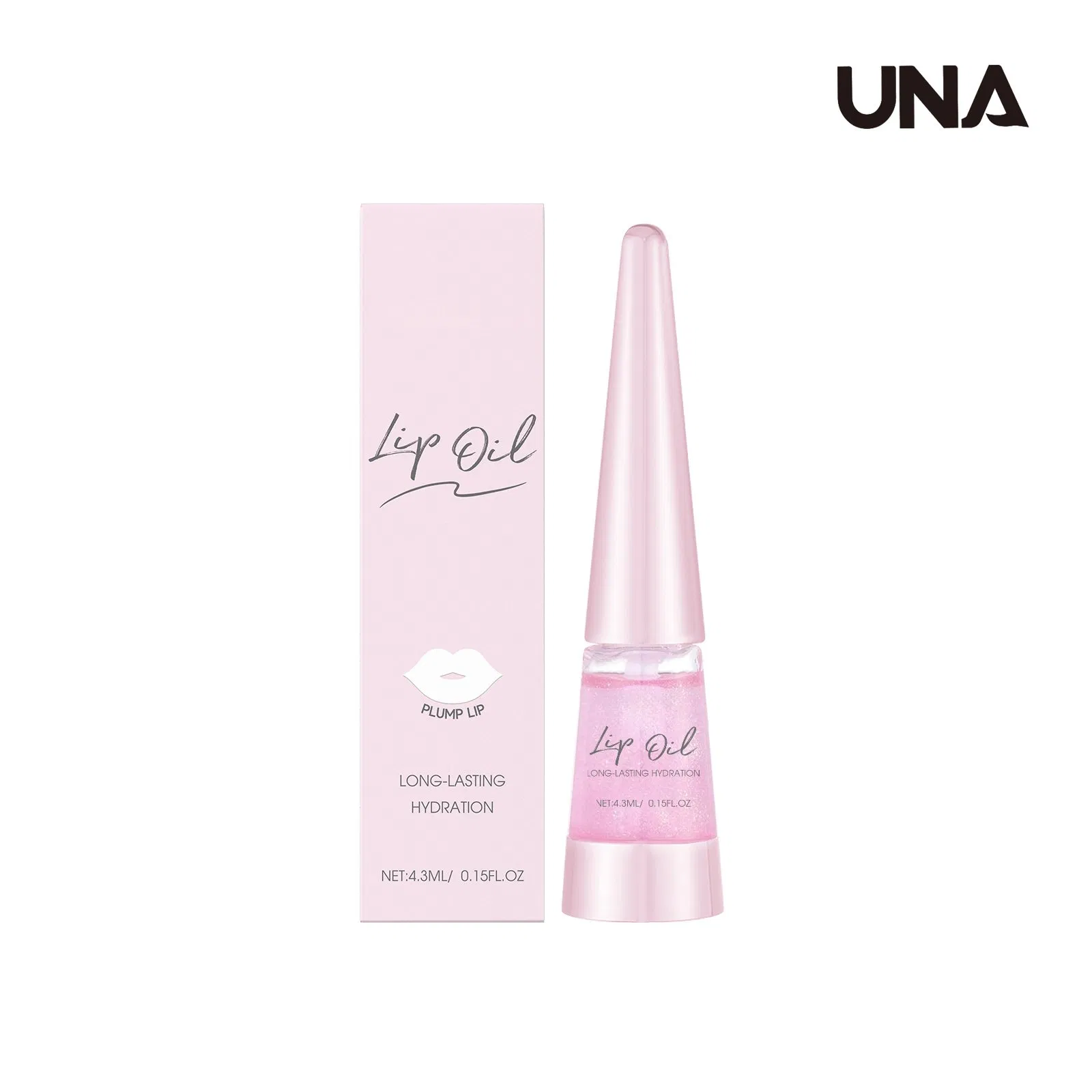 Pink Nourishing Lip Oil - Gently Cares for and Nourishes Lips, Hydrating and Delicate Lip Skin