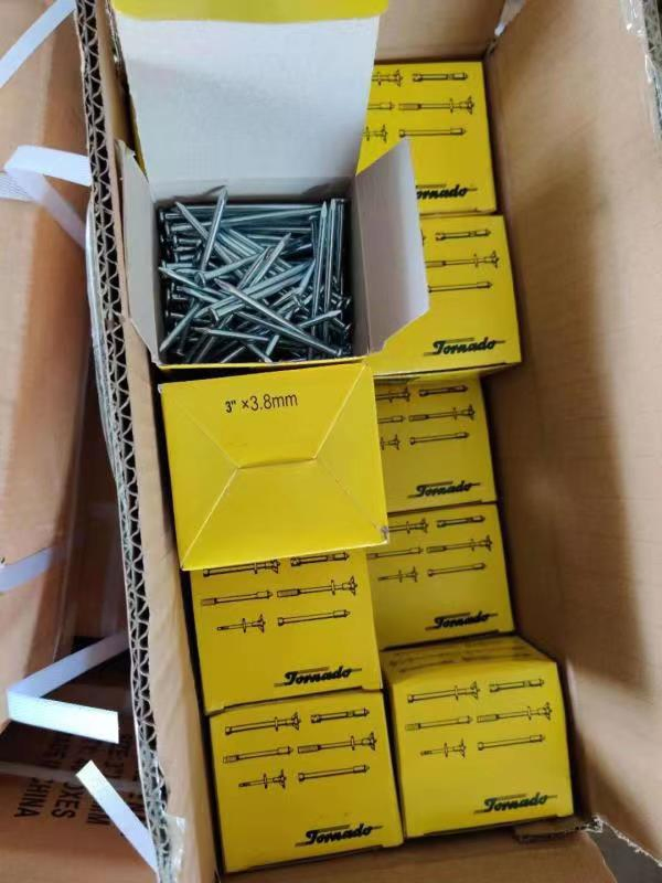 1"-6" 25mm-152mm Black Concrete Nails