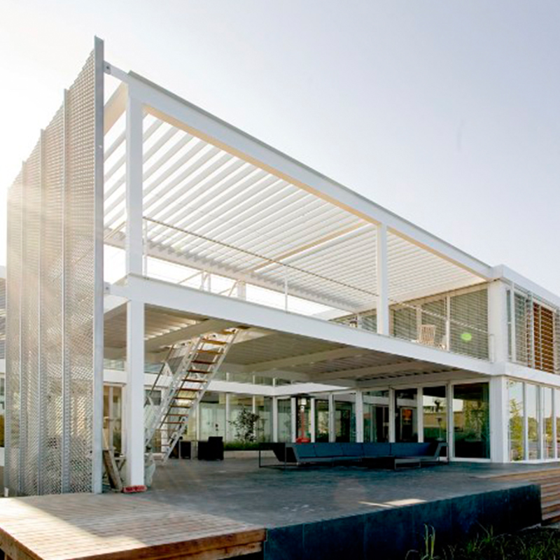 Prefab High Rise Two Story Metal Building Prefabricated Steel Structure