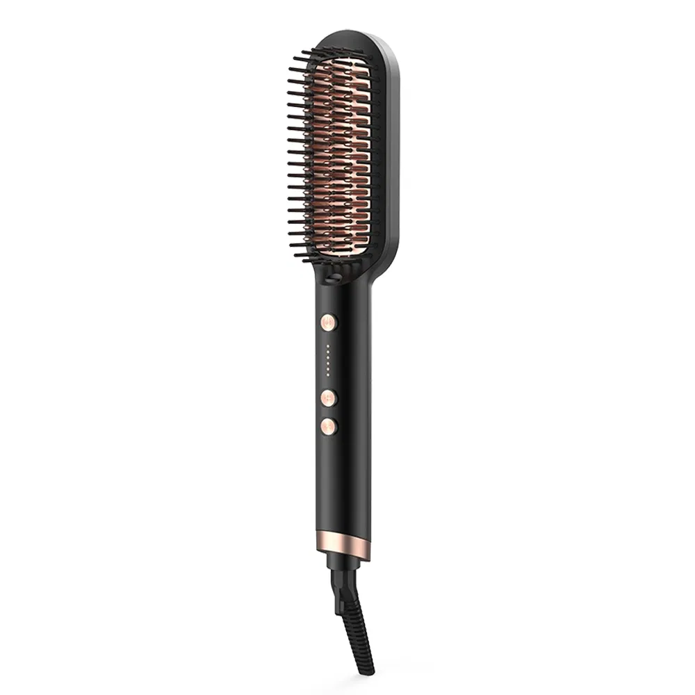110-240V Ion LED Professional Electric Hair Straightener Comb PTC Heating Hair Straightener Home Salon Equipment Hair Comb Brush