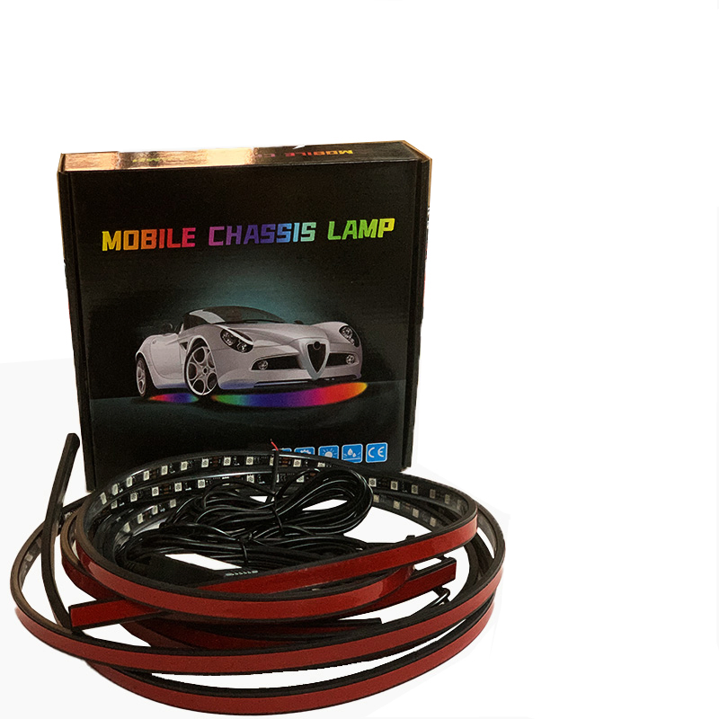 12V LED автомобильный световой комплект для шасси с многофункциональным режимом, звуковым управлением, Bluetooth и приложением
