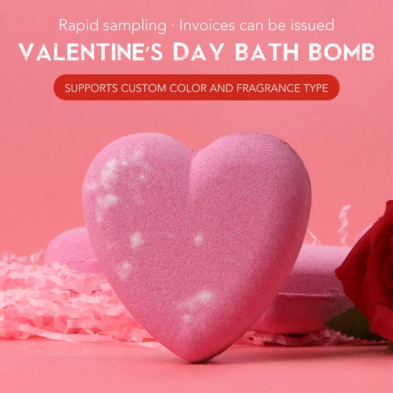 Luxurious Heart Bath Bombs Gift Set for SPA Experience