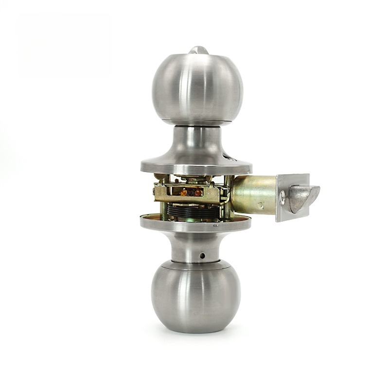 2026 607 Ss Bk Cylindrical Knob Lock with Deadbolt Lock USA Canada Australia Style Door Lock Tubular Lever Door Handle