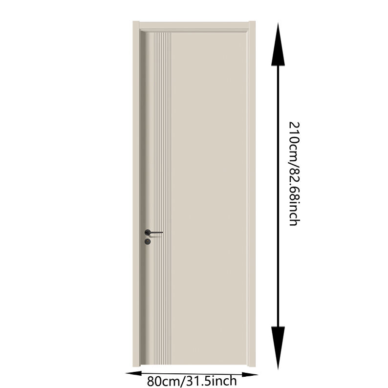 High-End Interior Solid Wood Apartment Composite Modern Design Bedroom UPVC Polymer Room Door