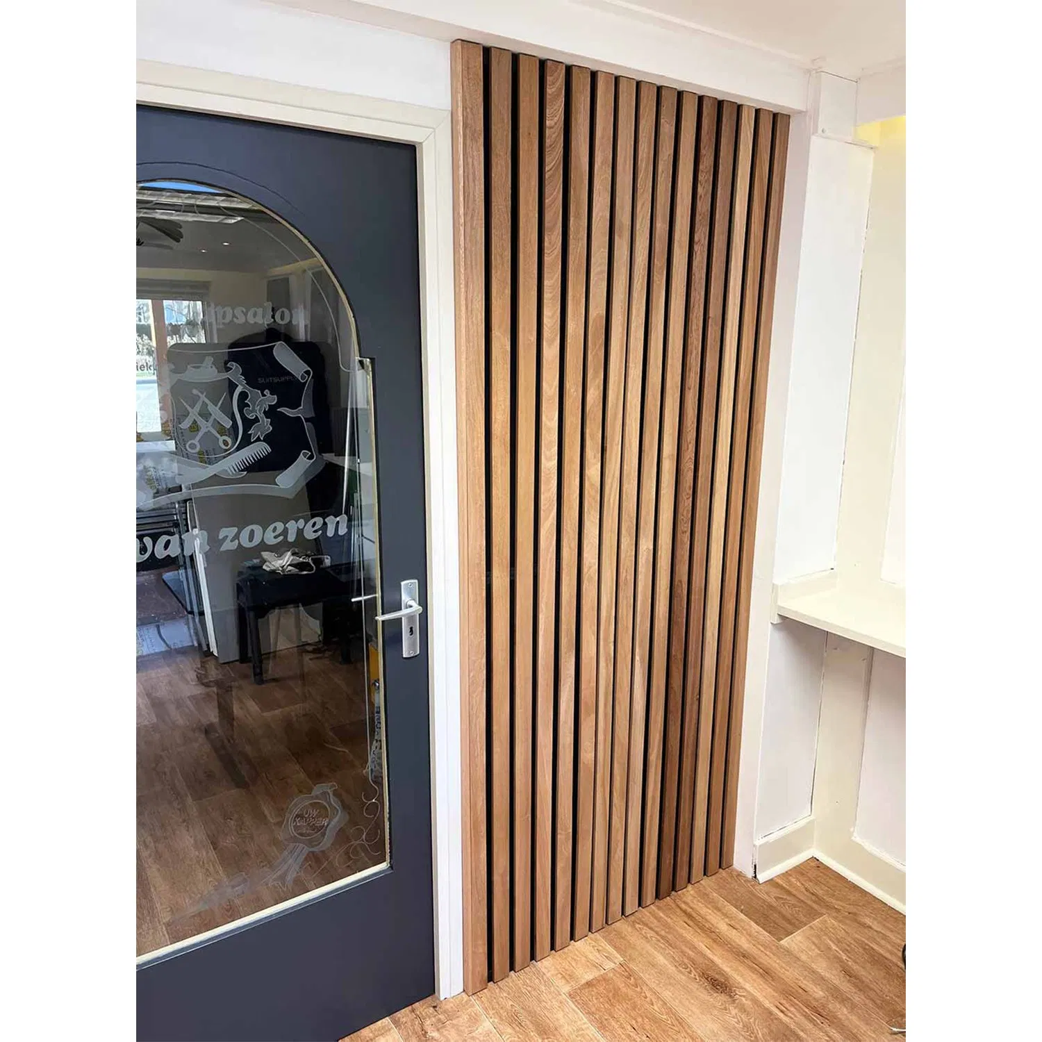 High Quality Soundproof Polyester with Wood Slats Acoustic Panels Fireproof Material Sound Absorption