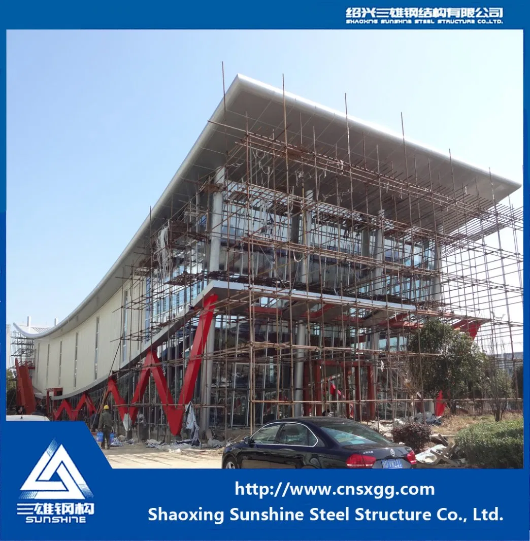 Lightweight Steel Exhibition Hall with H Beam Design
