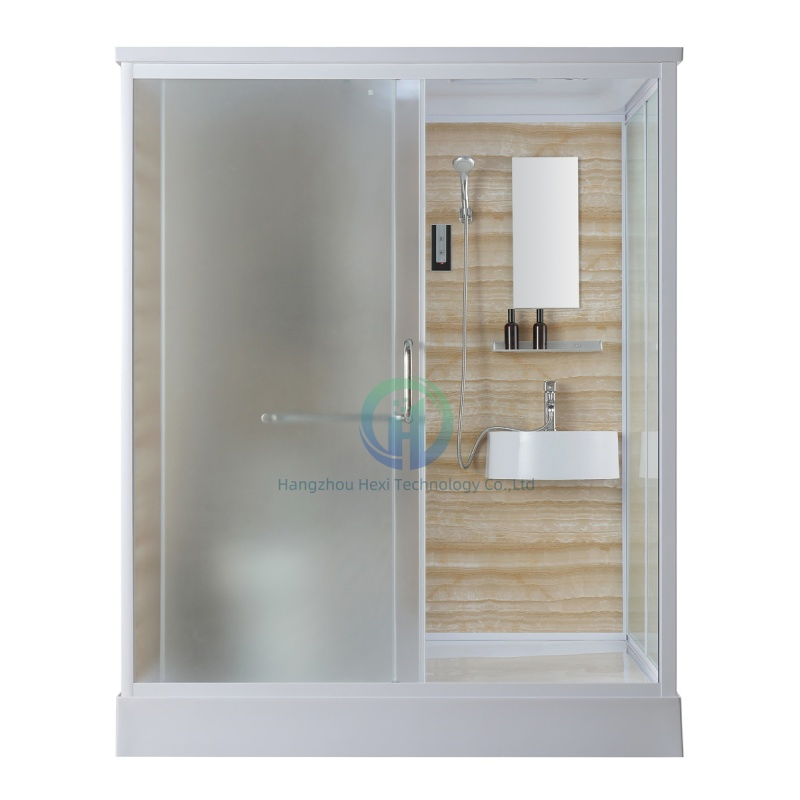 Compact Prefab House with Integrated Toilet and Shower Solutions