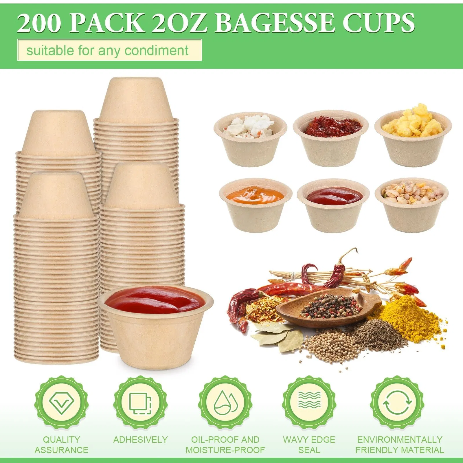 Microwave-Ready Biodegradable Bagasse Lunch Container for Meal Prep with Steam Vents