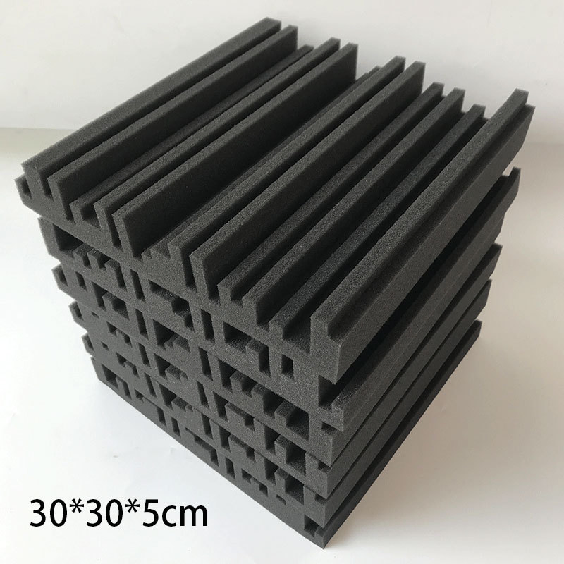 Acoustic Foam Panels 12 X 12 X 2 Inch Soundproof Recording Studio Foam Groove Decorative