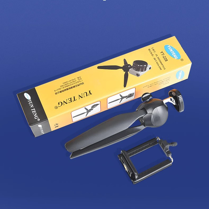 Мини-штатив с держателем для телефона и камеры