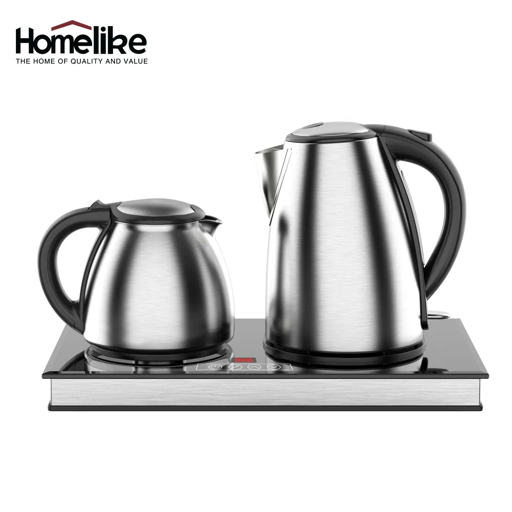 Portable Kettle Electric Tea Water Boiler Coffee Pot Stainless Steel Touch Control Tea Tray Set Samovar Tea Maker