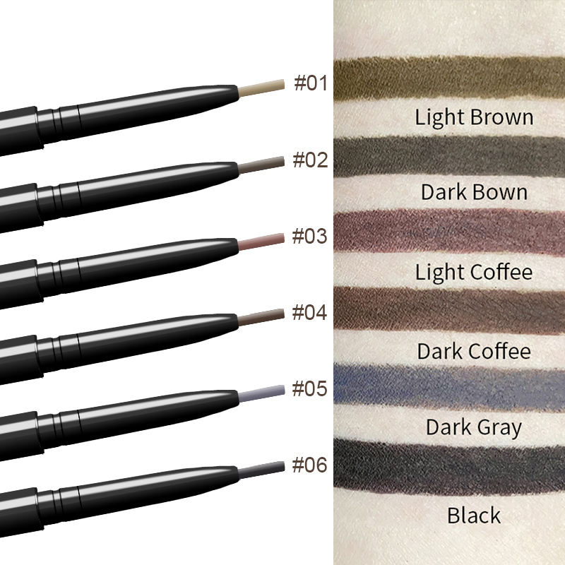 Wholesale Vegan Brow Pen Private Label Custom Waterproof Slim Eyebrow Pencil